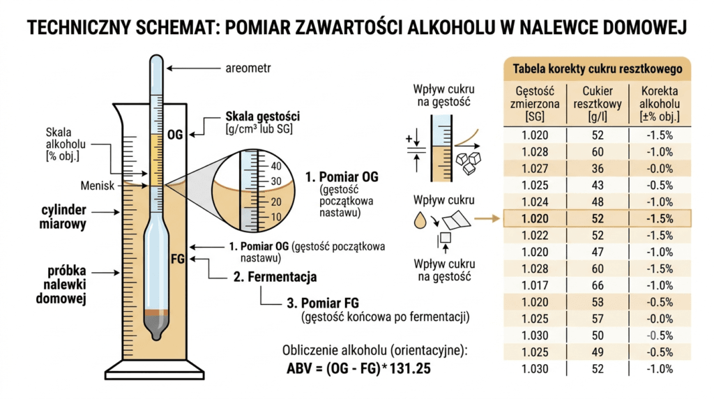 Jak zmierzyć zawartość alkoholu w nalewce i winie domowym