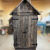 Wędzarnia drewniana 735 L z zamkniętymi okiennicami - widok z przodu - zdjęcie 24